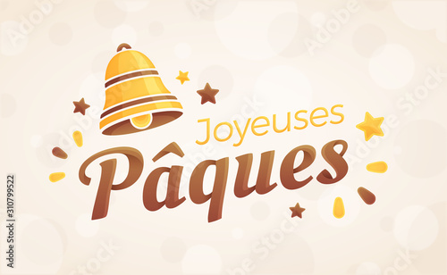 Joyeuses Pâques - Bannière, carte de vœux