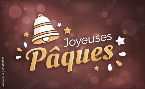 Joyeuses Pâques - Bannière, carte de vœux
