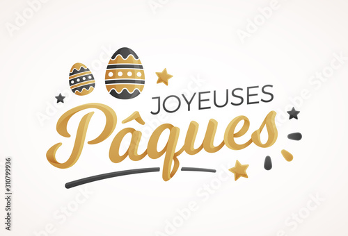 Joyeuses Pâques - Bannière, carte de vœux