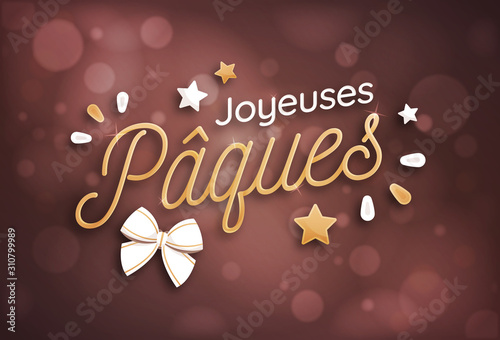 Joyeuses Pâques - Bannière, carte de vœux