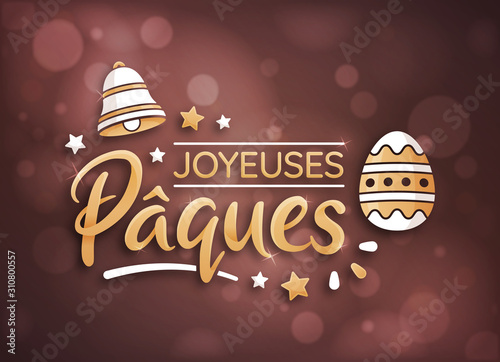 Joyeuses Pâques - Bannière, carte de vœux