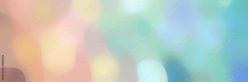 soft unfocused horizontal background with pastel gray, baby pink and medium aqua marine colors space for text or image - obrazy, fototapety, plakaty 