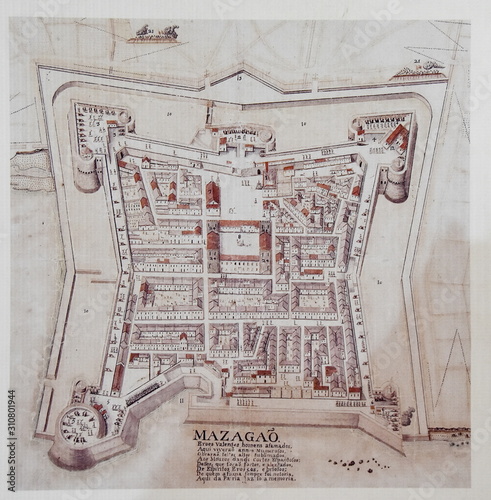 Old Portuguese fortified city of Mazagan, El Jadida, Morocco