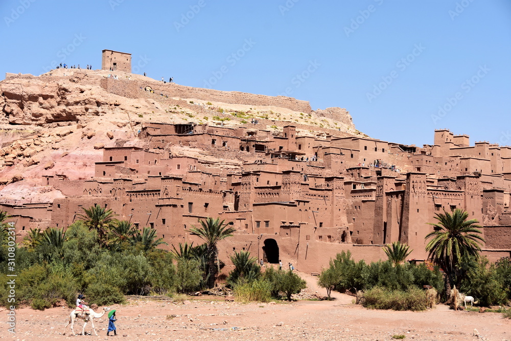 Mud fortress of the desert at Ait Ben Haddou, Morocco