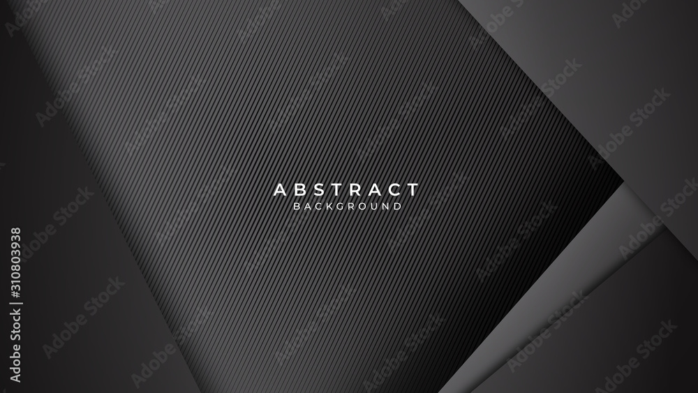 Obraz premium Abstract background dark with black doff carbon fiber texture for presentation design.