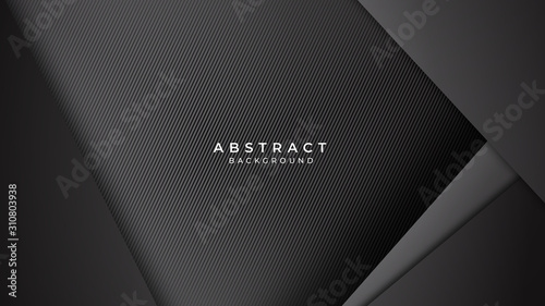 Abstract background dark with black doff carbon fiber texture for presentation design. 
