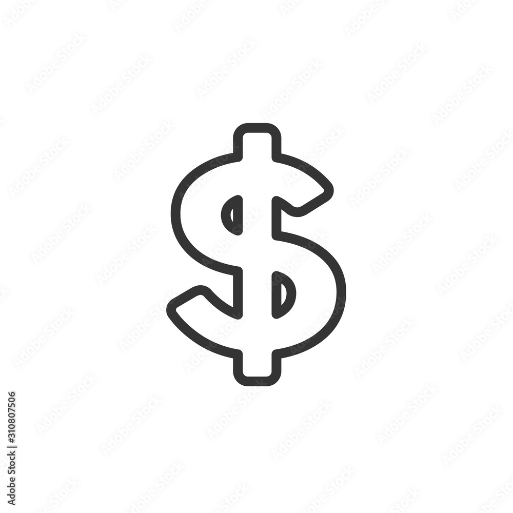 Money Line Icon Vector. Payment system. Coins and Dollar cent Sign isolated on white background.Money Line Icon VectorFlat design style.Money Line Icon Vector Business concept oin Money Line Icon Vector. Payment system. Coins and Dollar cent Sign isolated on white background.Money Line Icon VectorFlat design style.Money Line Icon Vector Business concept oin