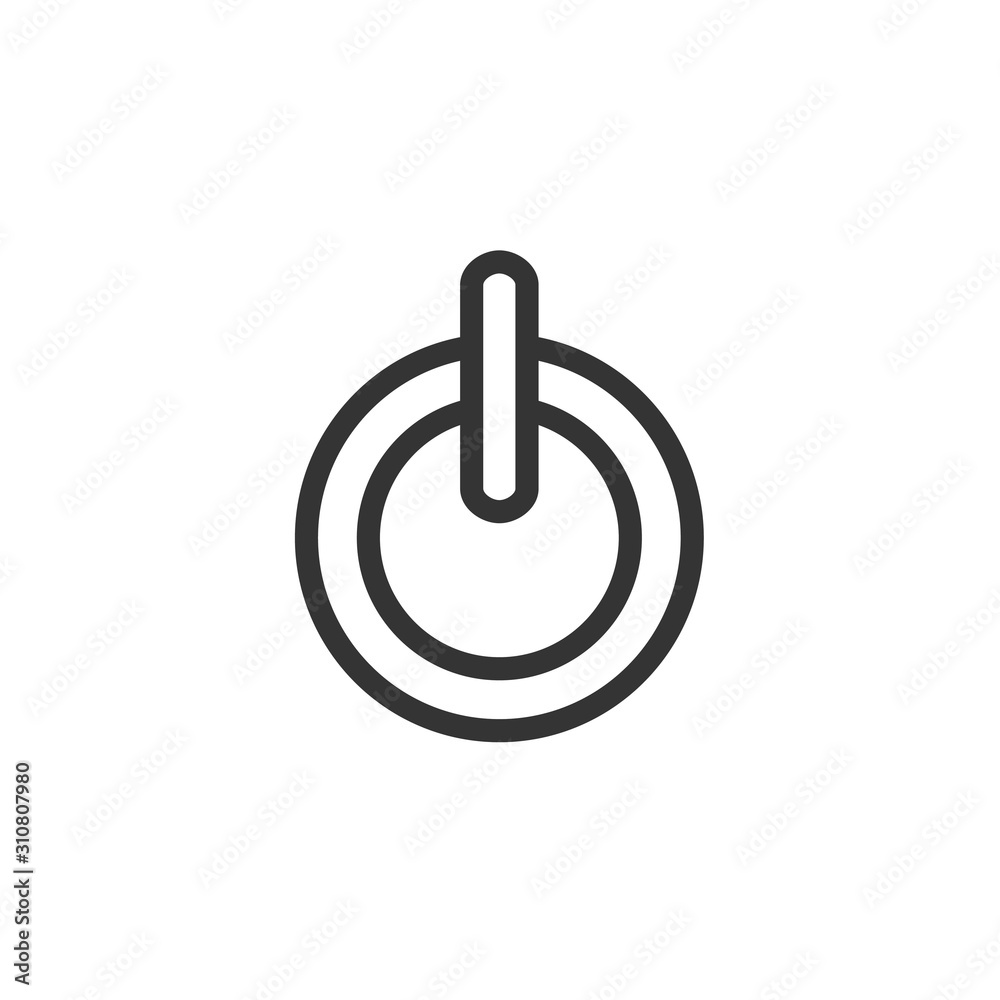 Power off, Power off icon vector, in trendy flat style isolated on white background. Power off icon image, Power off icon illustration Power off, Power off icon vector, in trendy flat style isolated on white background. Power off icon image, Power off icon illustration