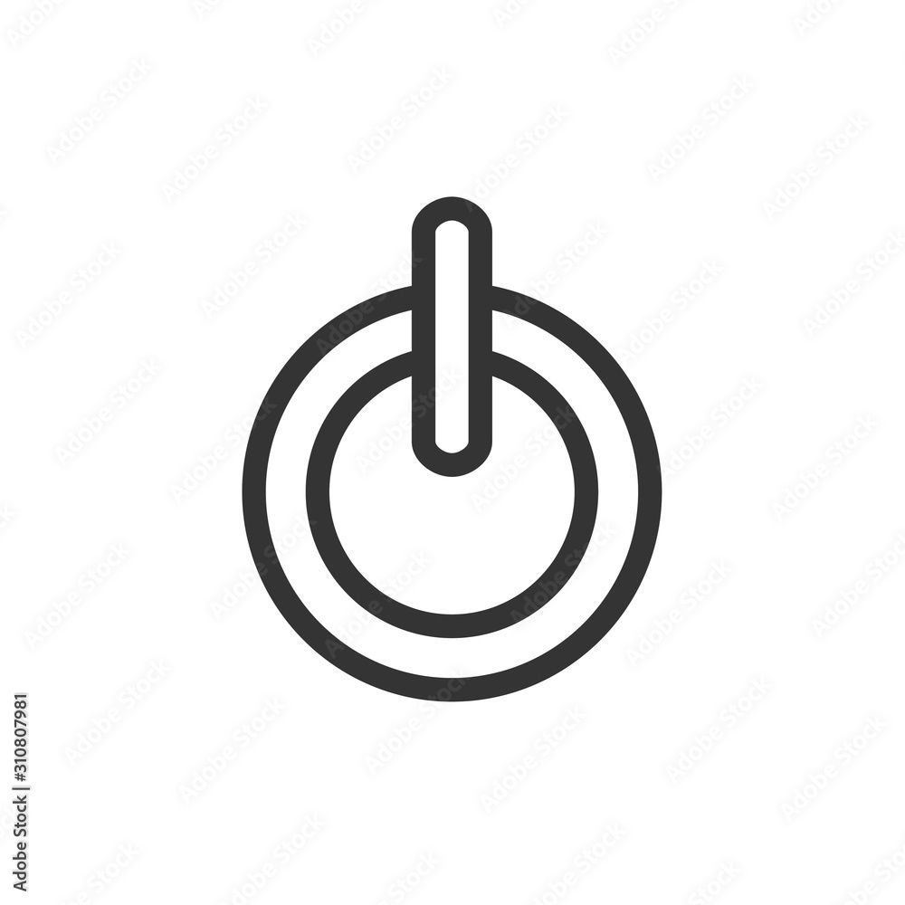 Power off, Power off icon vector, in trendy flat style isolated on white background. Power off icon image, Power off icon illustration Power off, Power off icon vector, in trendy flat style isolated on white background. Power off icon image, Power off icon illustration