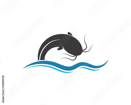catfish vector icon illustration design