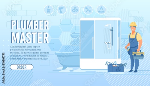 Landing Page for Plumber Master Repair Service