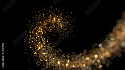 shimmer golden stream background