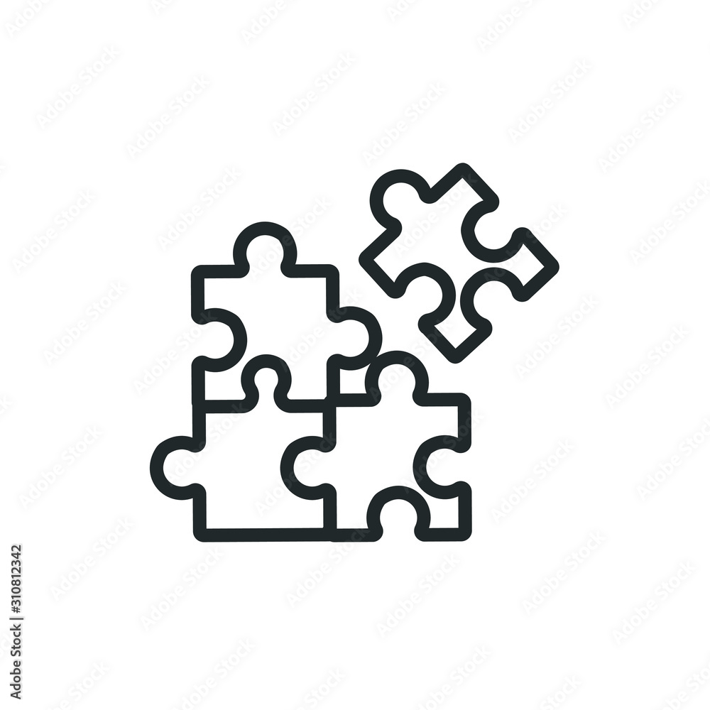 puzzle vector icon