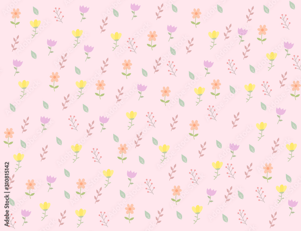 seamless pattern with flowers and leaves.Flora pattern for decorating, card making or gift wrapping. Flower pattern card for wedding or Valentine's day. seamless pattern with flowers and leaves.Flora pattern for decorating, card making or gift wrapping. Flower pattern card for wedding or Valentine's day.