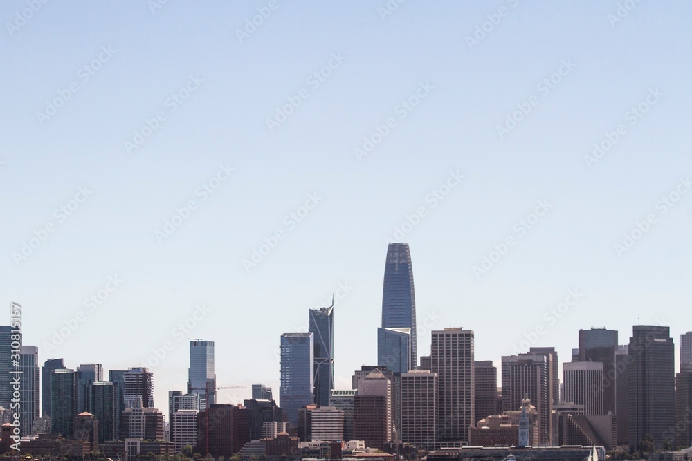 Skyline of San Francisco downtown at daytime
