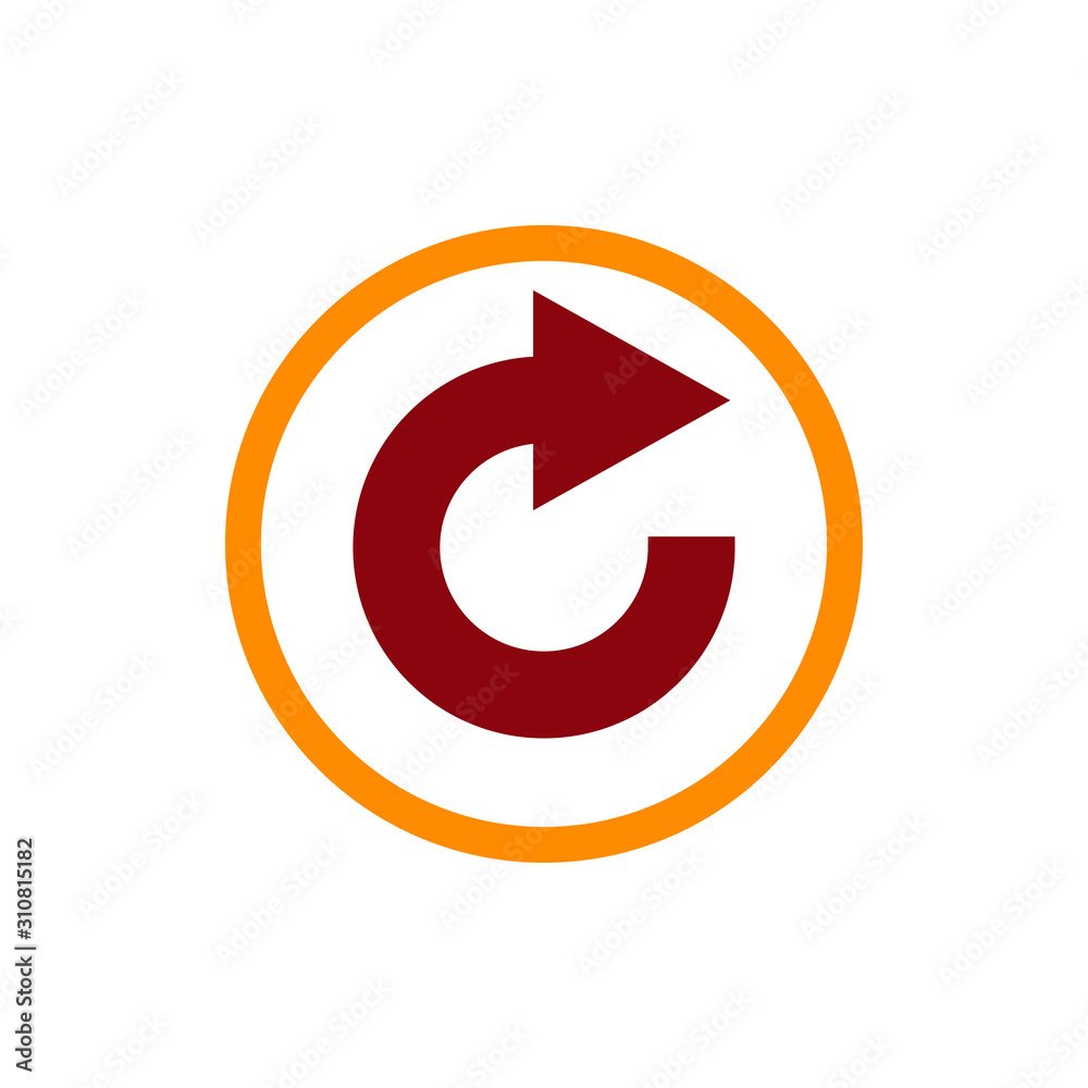 Rotation arrow icon vector symbol logo illustration EPS 10 Rotation arrow icon vector symbol logo illustration EPS 10