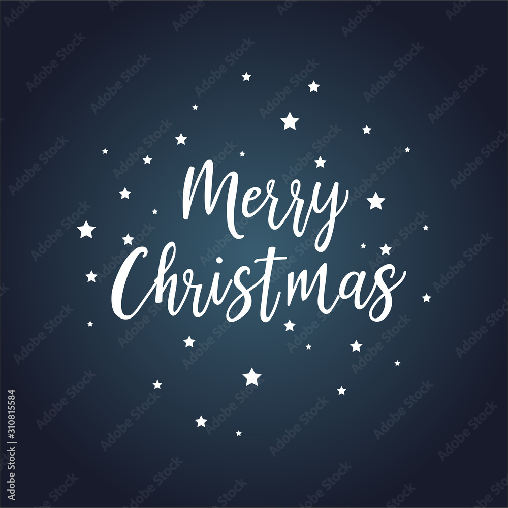 We wish You a Merry Christmas - vector calligraphy