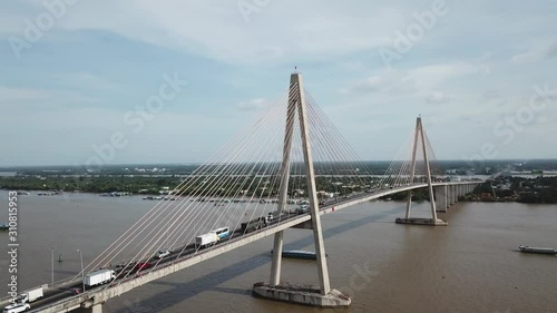 Rach Mieu Bridge, Ben Tre Province, Vietnam photo