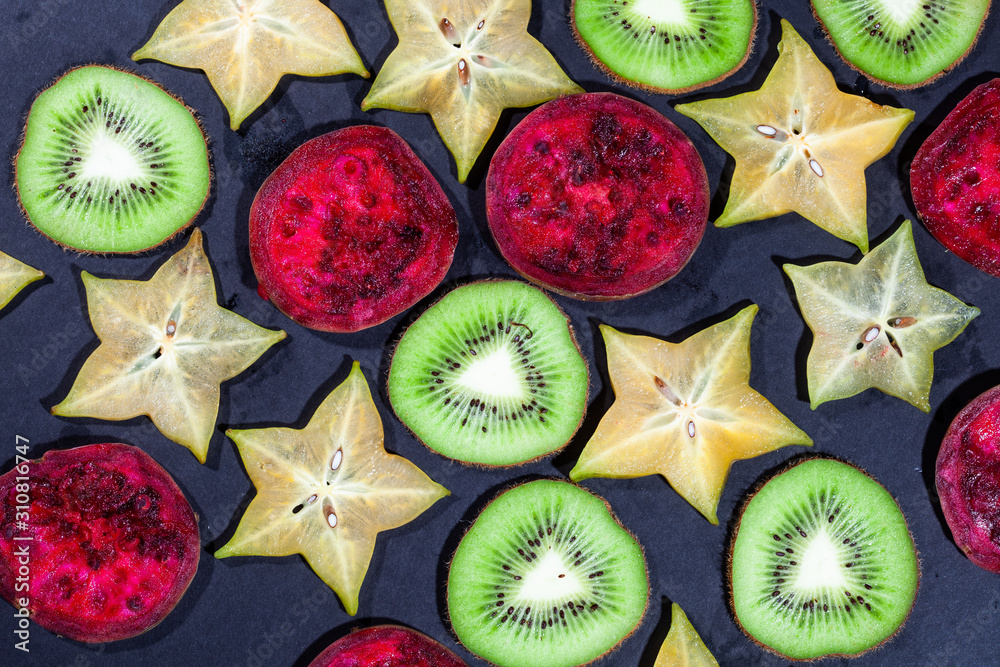 Naklejka egzotyczne owoce