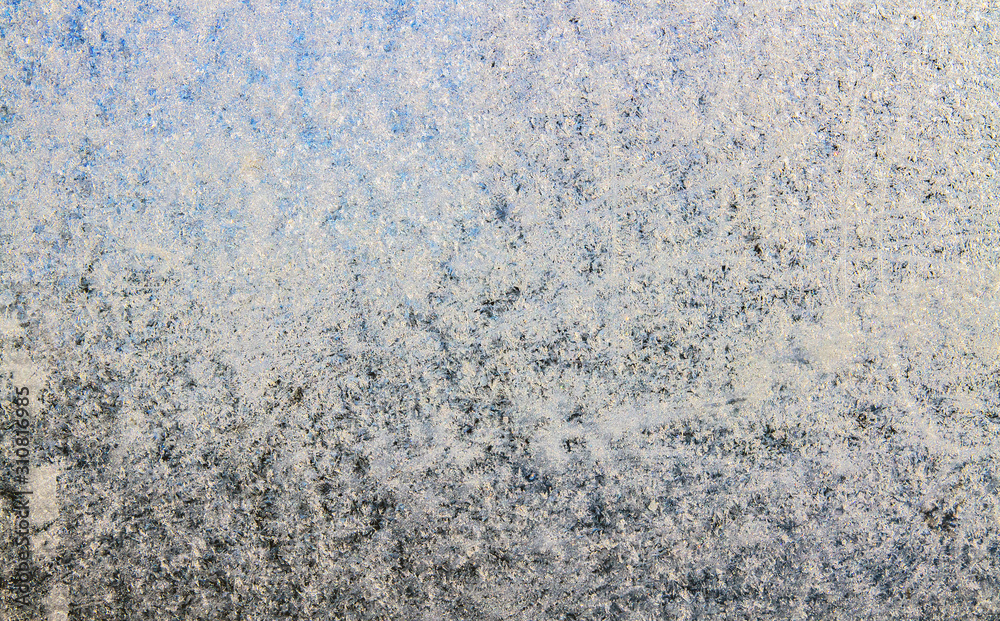 Obraz premium Frosty pattern on the window.