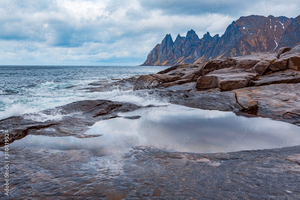 view of Senja from Tungeneset picnic view of Senja from Tungeneset picnic