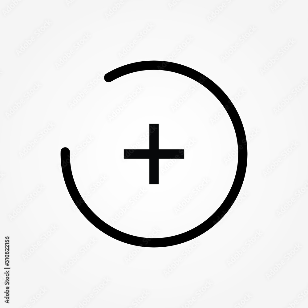 Obraz premium add sign icon design vector illustration