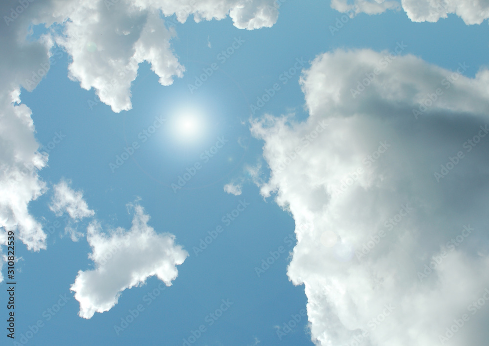 clouds in the blue sky clouds in the blue sky