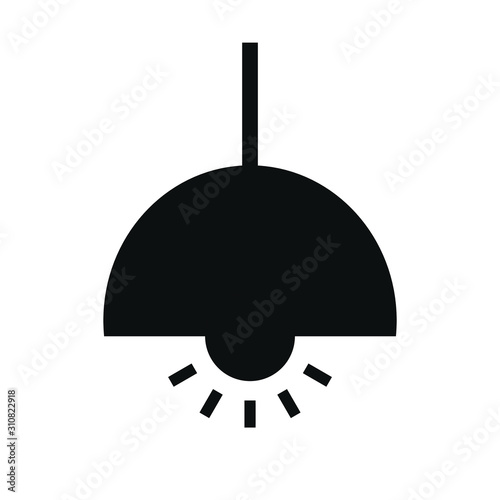 Lamp on the ceiling
