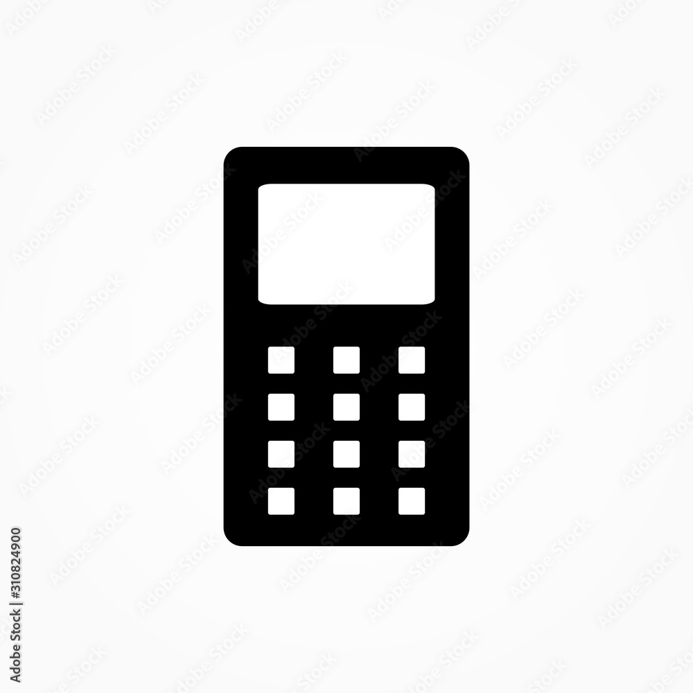 Calculator icon vector. Savings, finances sign isolated on white, economy concept, Trendy Flat style for graphic design, Web site, UI. EPS10 Calculator icon vector. Savings, finances sign isolated on white, economy concept, Trendy Flat style for graphic design, Web site, UI. EPS10