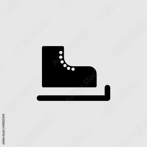 Skates vector icon. Filled flat sign for mobile concept and web design. Skates glyph icon. Symbol, logo illustration. Vector graphics
