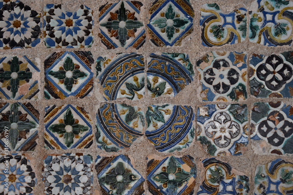 Traditional portuguese tile Azulejo