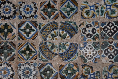 Traditional portuguese tile Azulejo