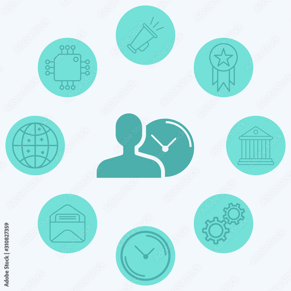 Punctuality vector icon sign symbol Punctuality vector icon sign symbol