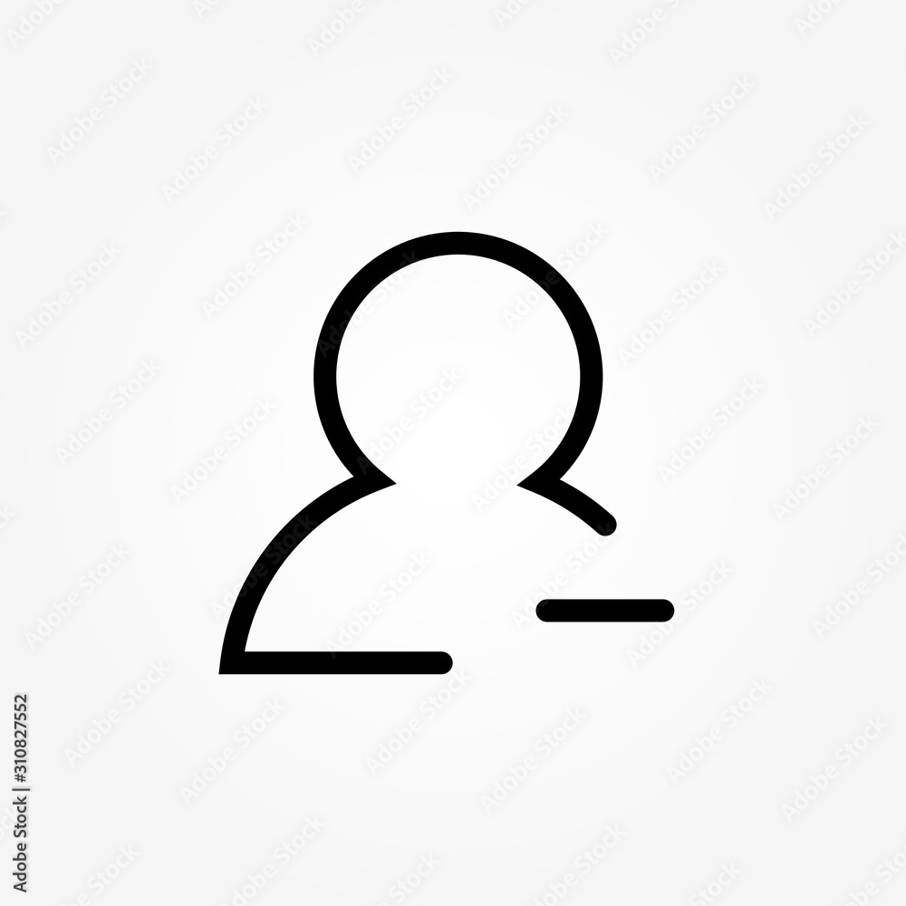 block user icon. block user vector illustration on white background for web and apps.