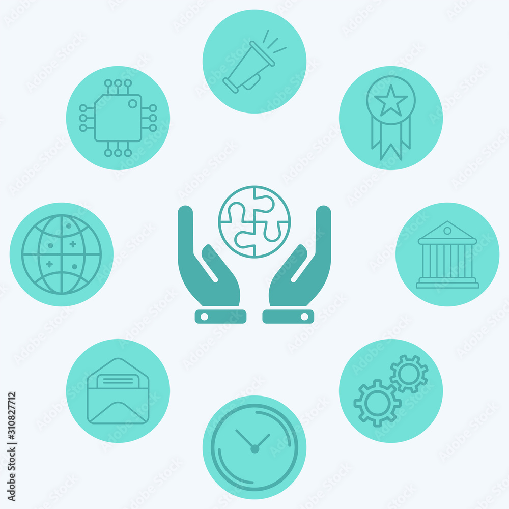 Puzzle vector icon sign symbol Puzzle vector icon sign symbol