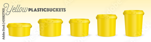 Yellow Plastic bucket