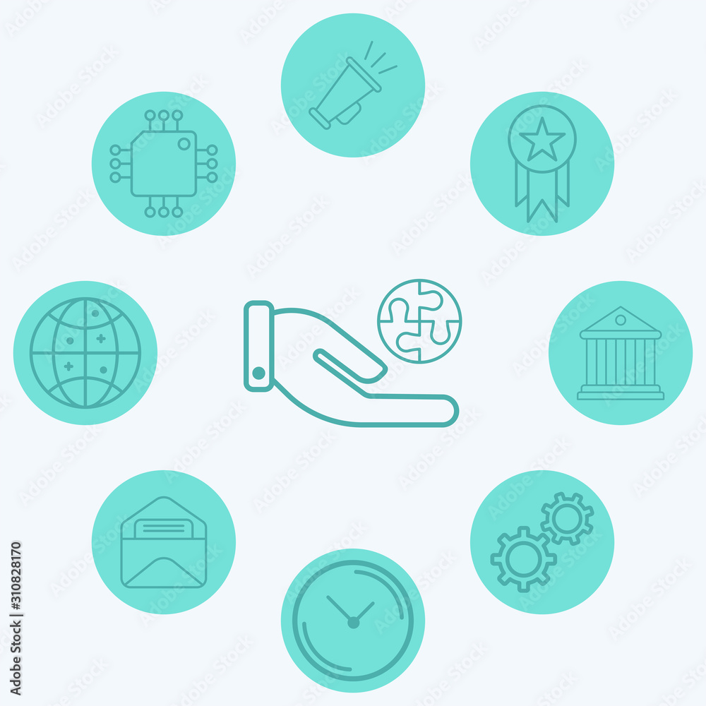 Puzzle vector icon sign symbol Puzzle vector icon sign symbol