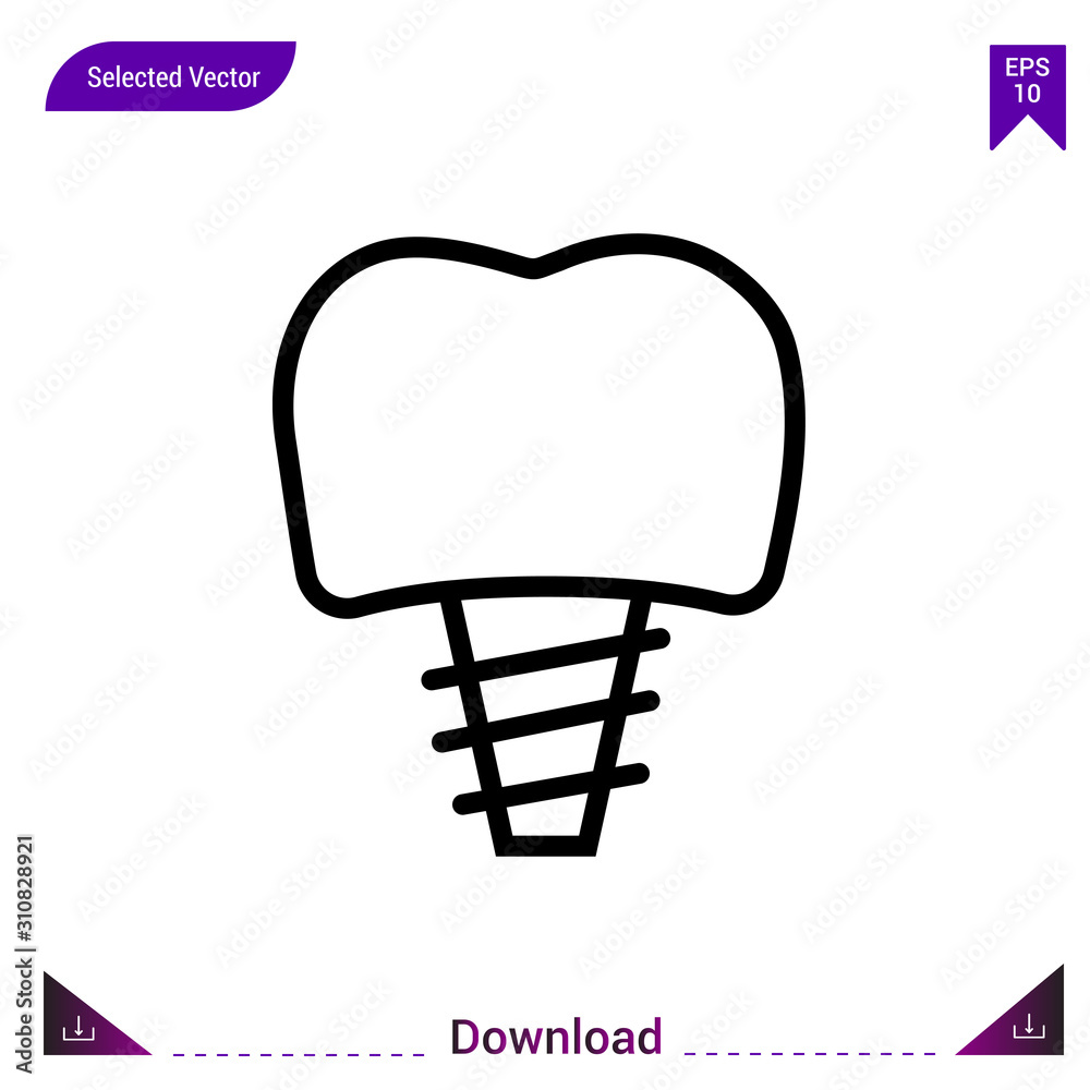 implants icon vector . Best modern, simple, isolated, application ,medical icons, logo, flat icon for website design or mobile applications, UI / UX design vector format implants icon vector . Best modern, simple, isolated, application ,medical icons, logo, flat icon for website design or mobile applications, UI / UX design vector format