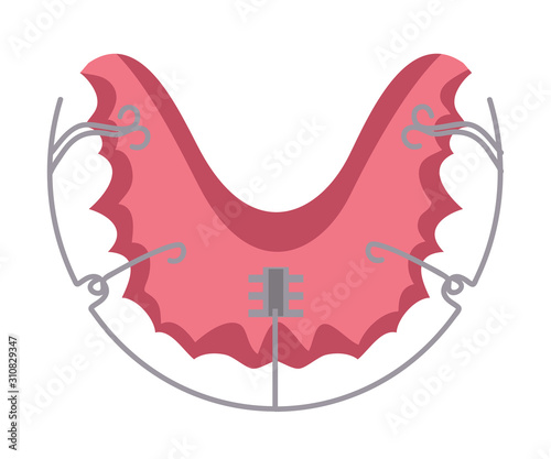 Dentistry and stomatology open mouth composition