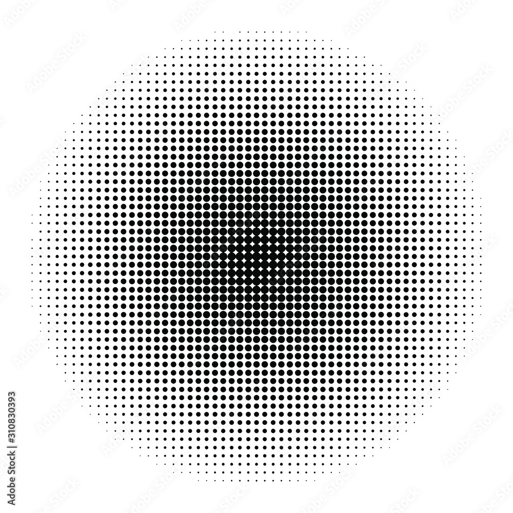 Circle dot pattern background. Black and White dot pattern