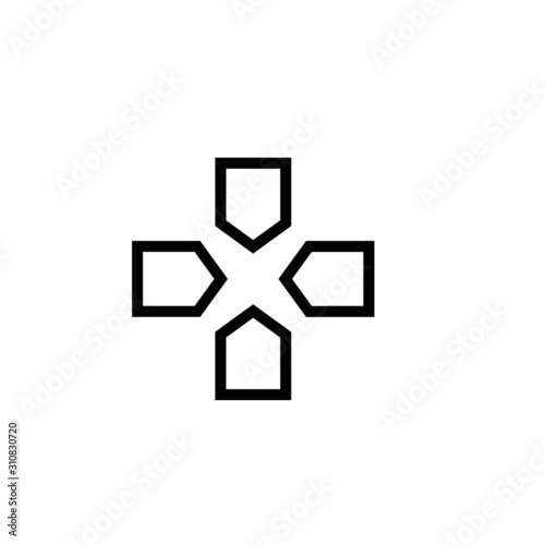 game pad icon design vector illustration