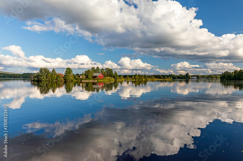 Calm day in Rovaniemi, Finland photo