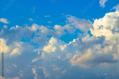 Blue sky and white clouds. © EllSan