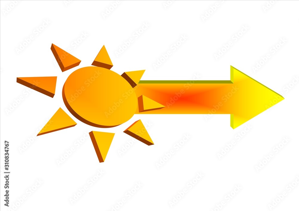 Freccia e sole 3 d n.2 Freccia e sole 3 d n.2