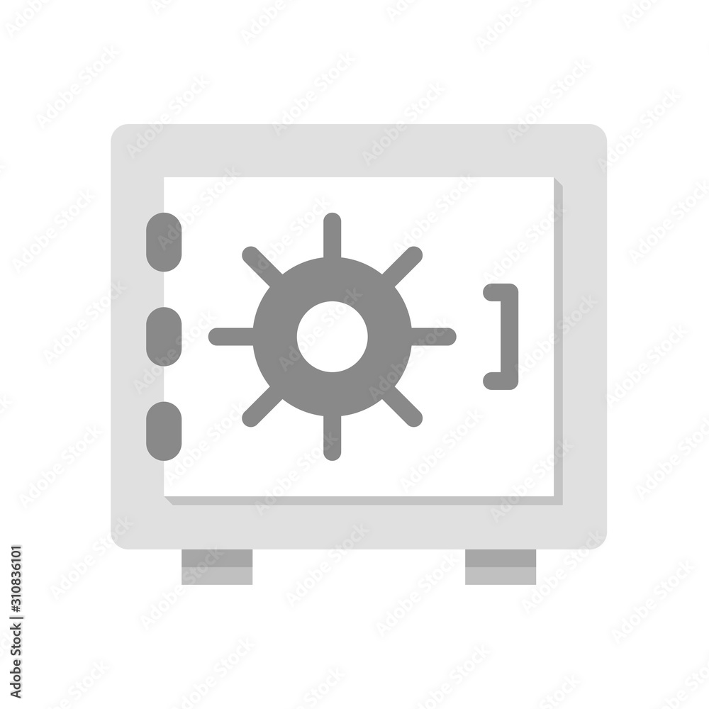 finance banking and money related safety locker vector in flat design finance banking and money related safety locker vector in flat design