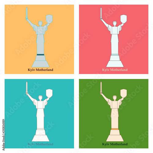 Icon motherland mother kiev ukraine