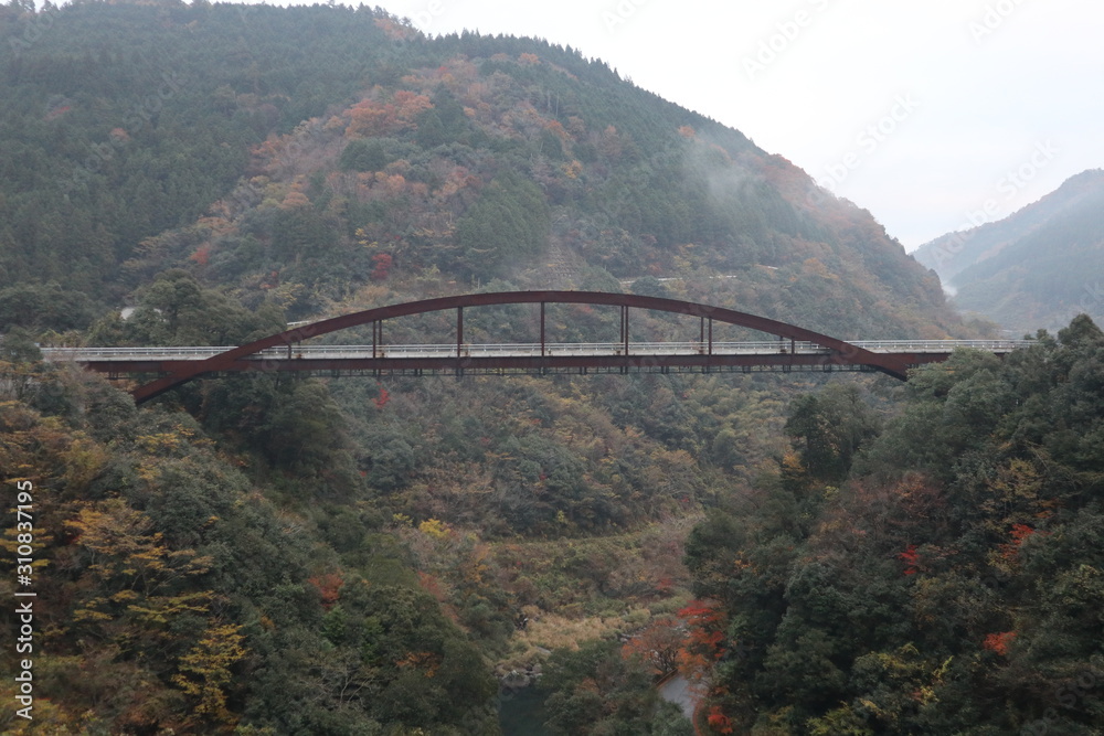 谷にかかる天空の橋
