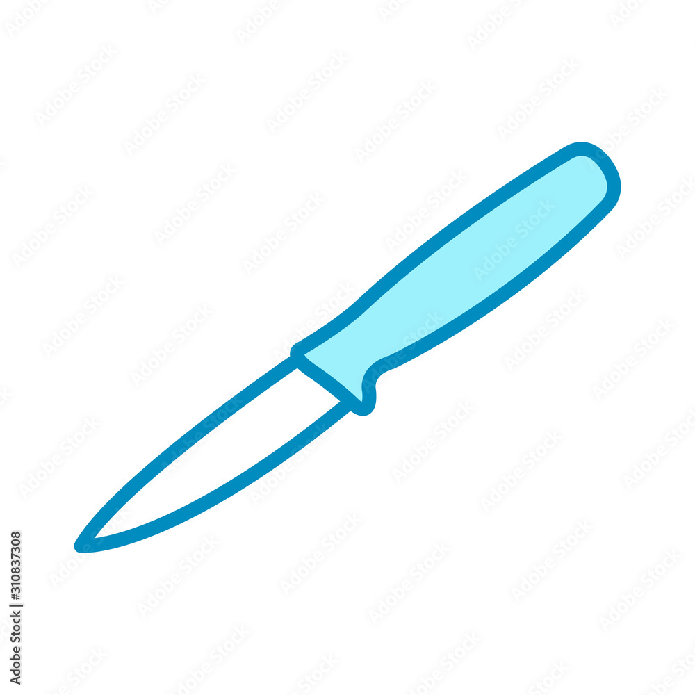 paring knife - kitchen utensils icon vector design template paring knife - kitchen utensils icon vector design template
