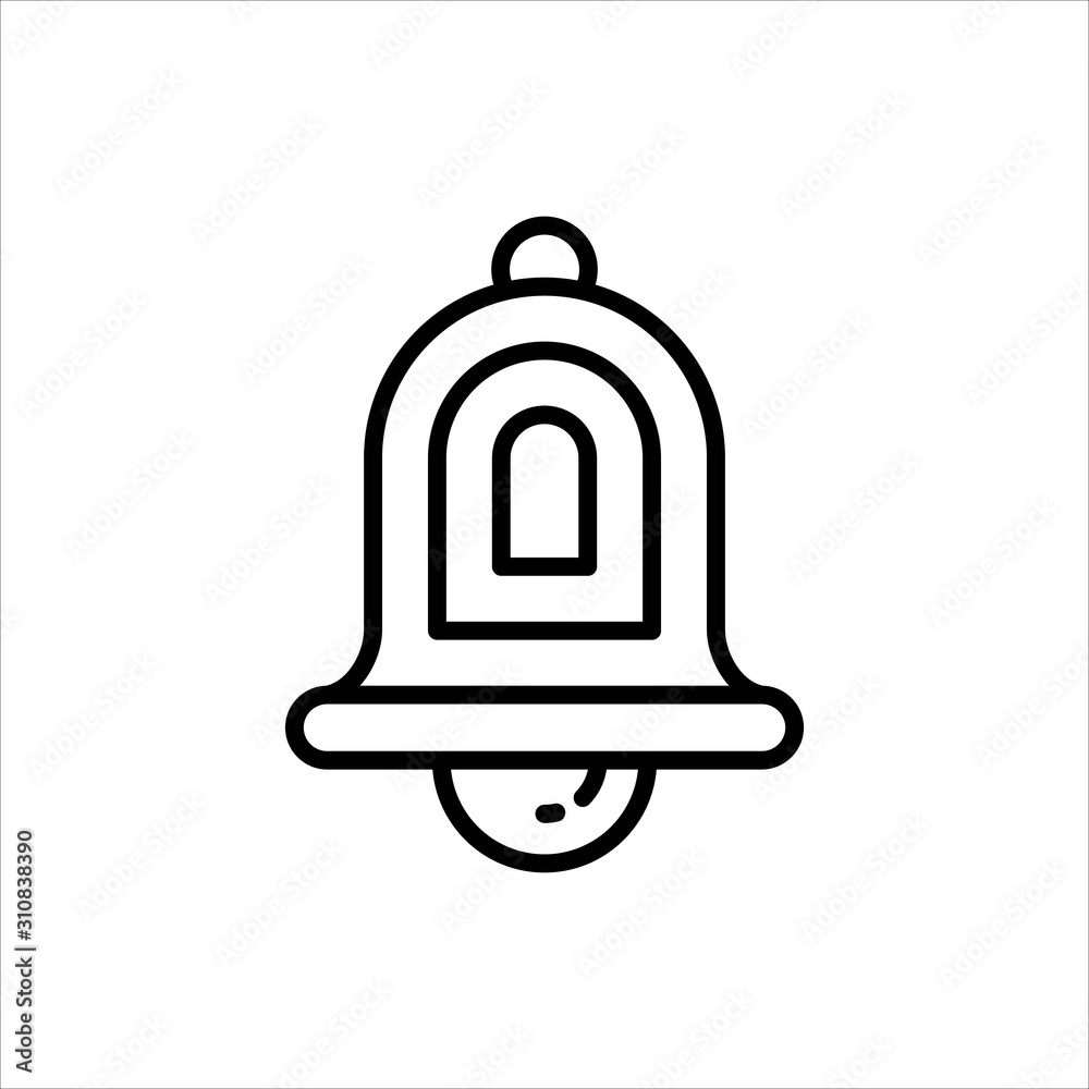 Christmas Bell Icon. Custom Line Bell Vector. Clean and Simple Icon Vector Christmas Bell Icon. Custom Line Bell Vector. Clean and Simple Icon Vector