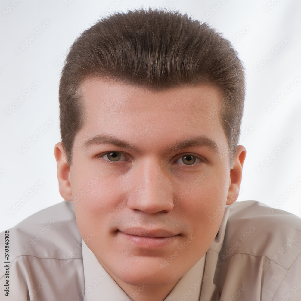 Fototapeta premium male manager looking at the camera smiling.